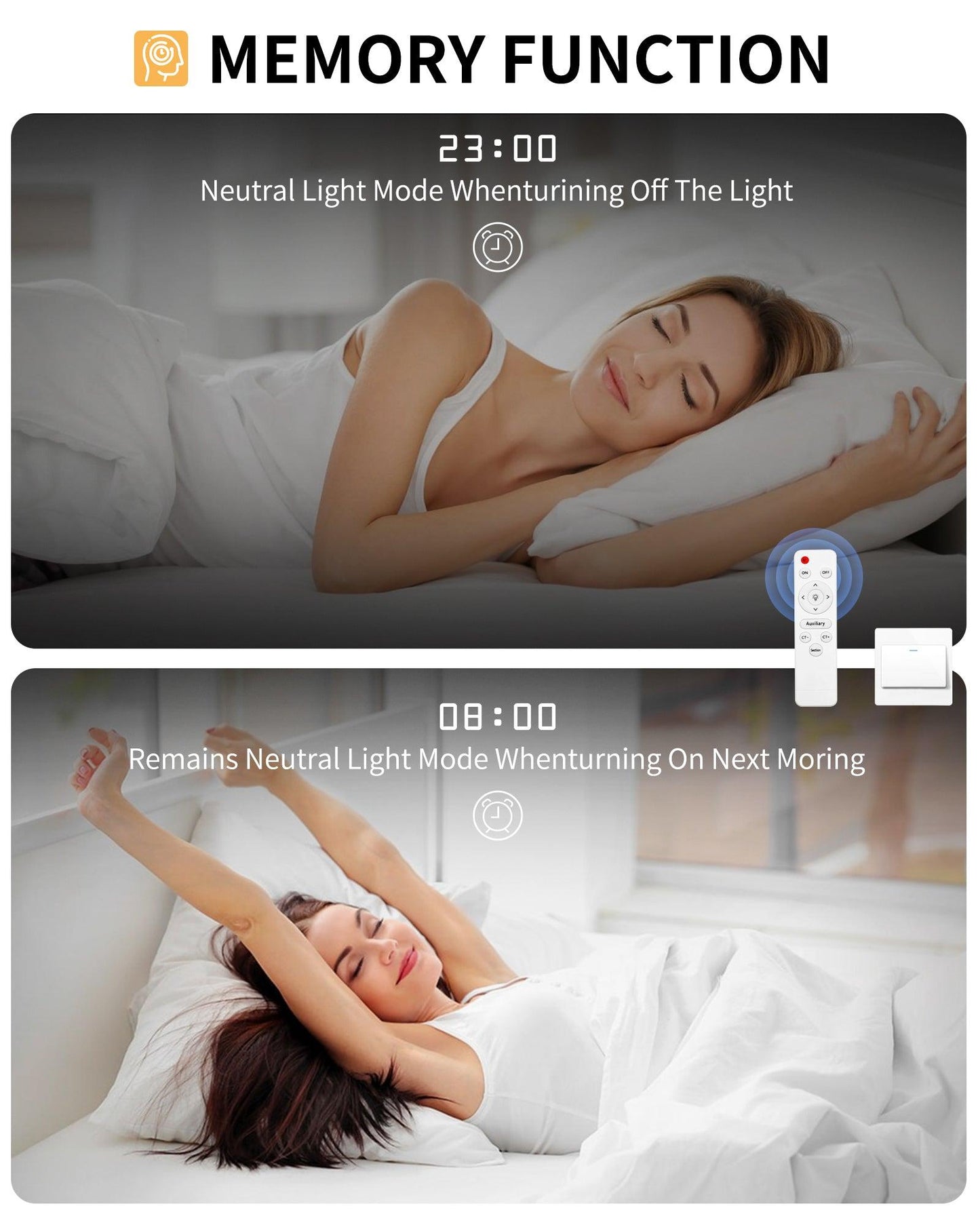 Modern LED Ceiling Light 7 Rings Dimmable Fixtures with Remote - okeli lights