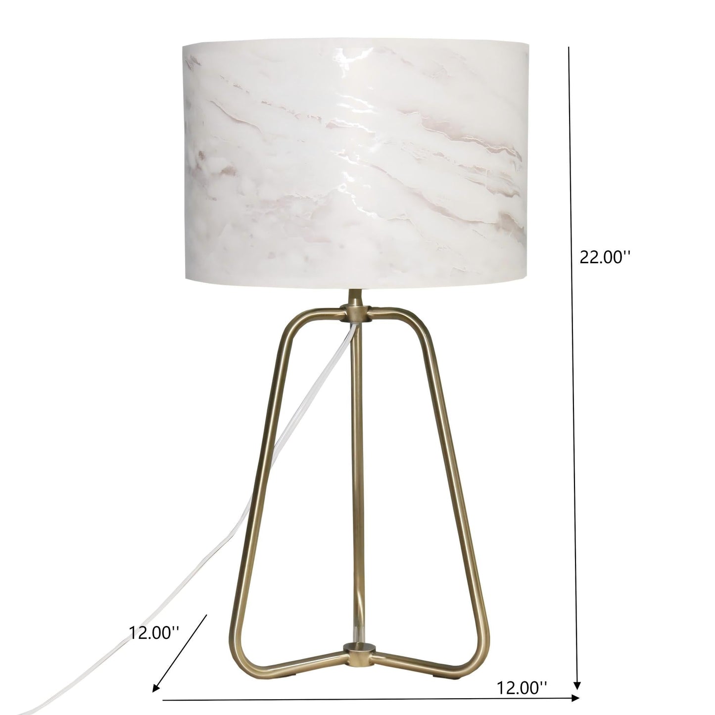 Table Lamp Marble Lampshade Bronze Metal Base Modern Stylish Classic Desk Lamp - okeli lights