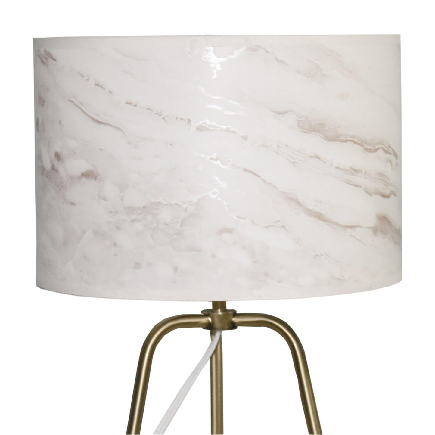 Table Lamp Marble Lampshade Bronze Metal Base Modern Stylish Classic Desk Lamp - okeli lights