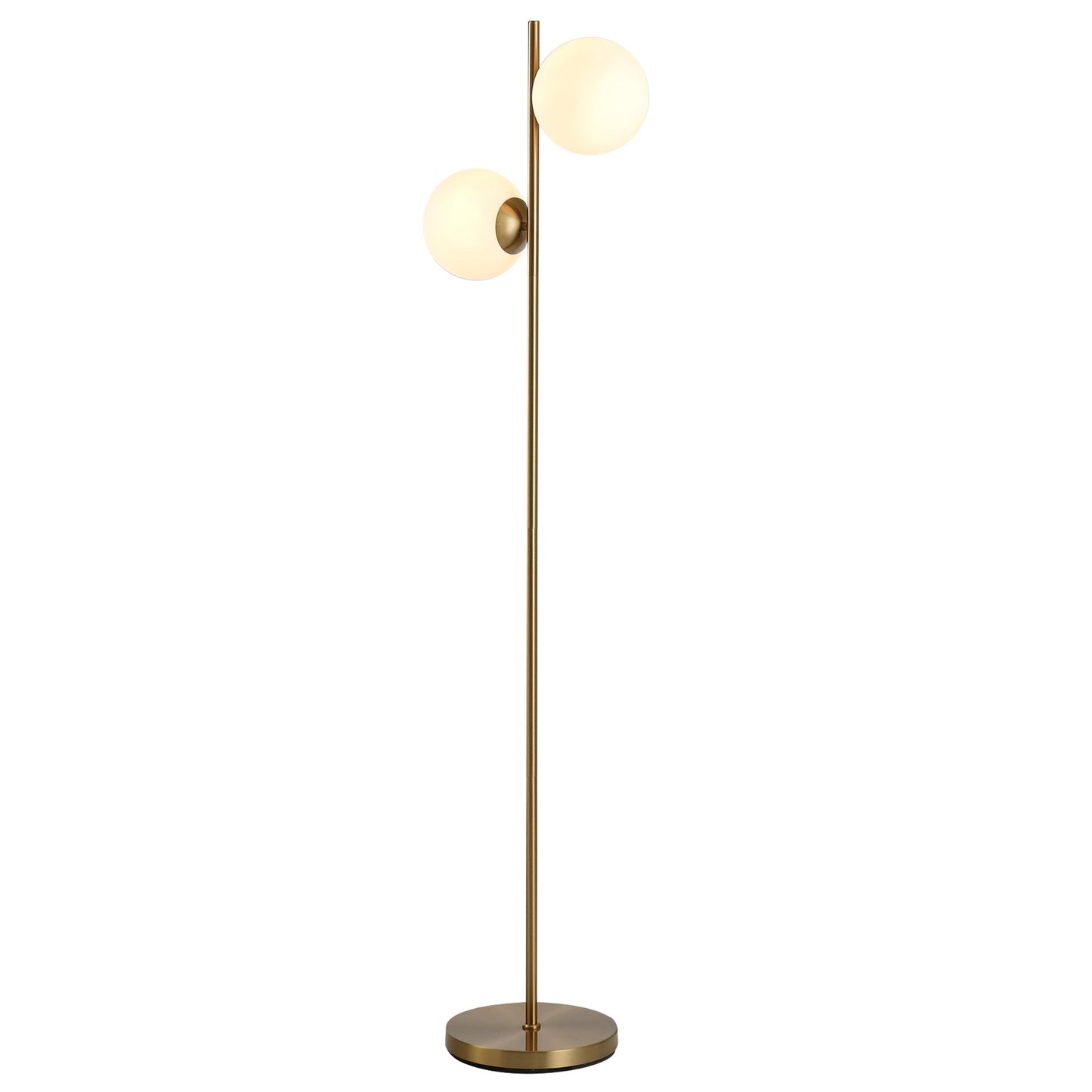 Floor Lamp Glass Light Shade Modern Classic Portable Decorative Lighting White - okeli lights