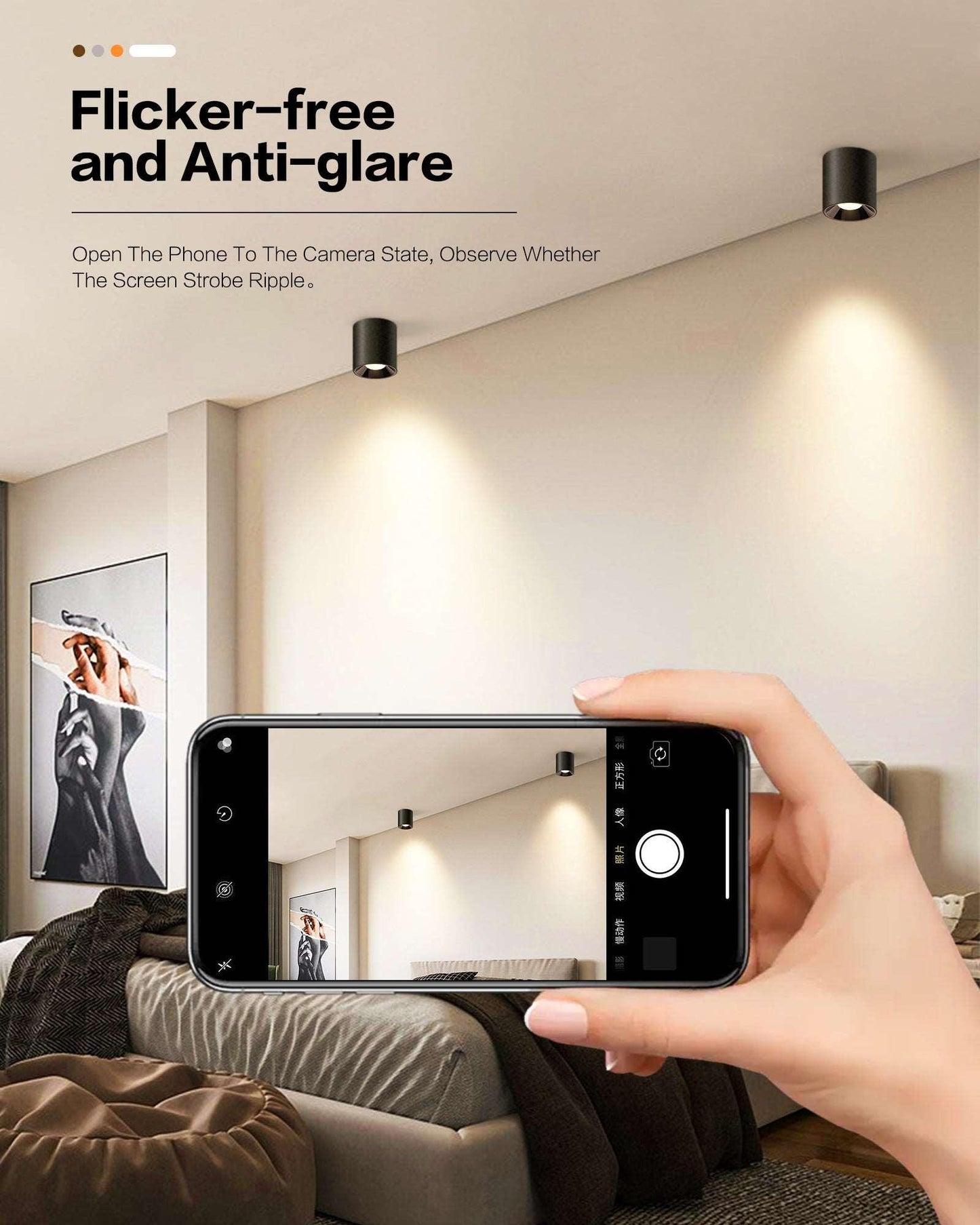 OKELI Flush Mount Modern LED Matte Black Cylinder Down Ceiling Light Fixtures 1-3-Pack - okeli lights