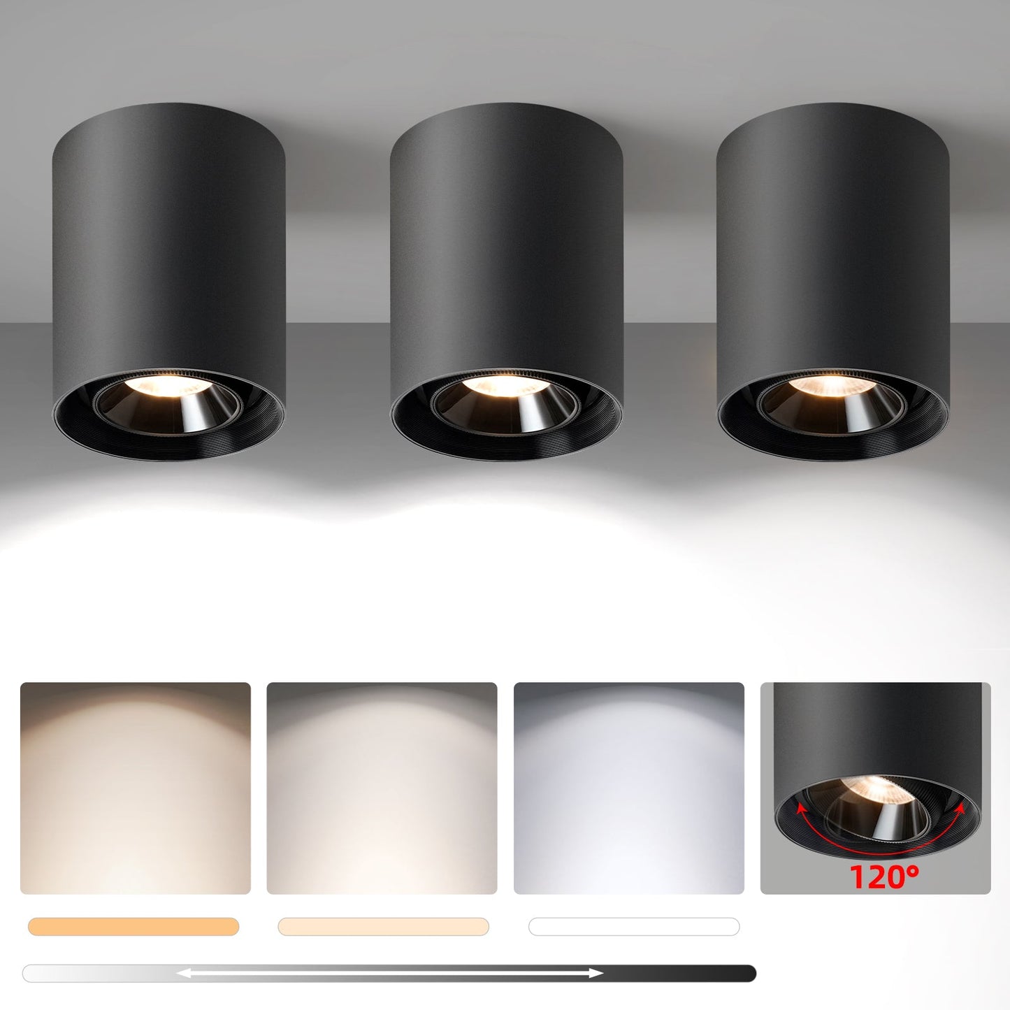 Modern LED Dimmable Ceiling Light Fixtures 20W 1300LM 2700K-6000K Flush Mount Close Lighting - okeli lights