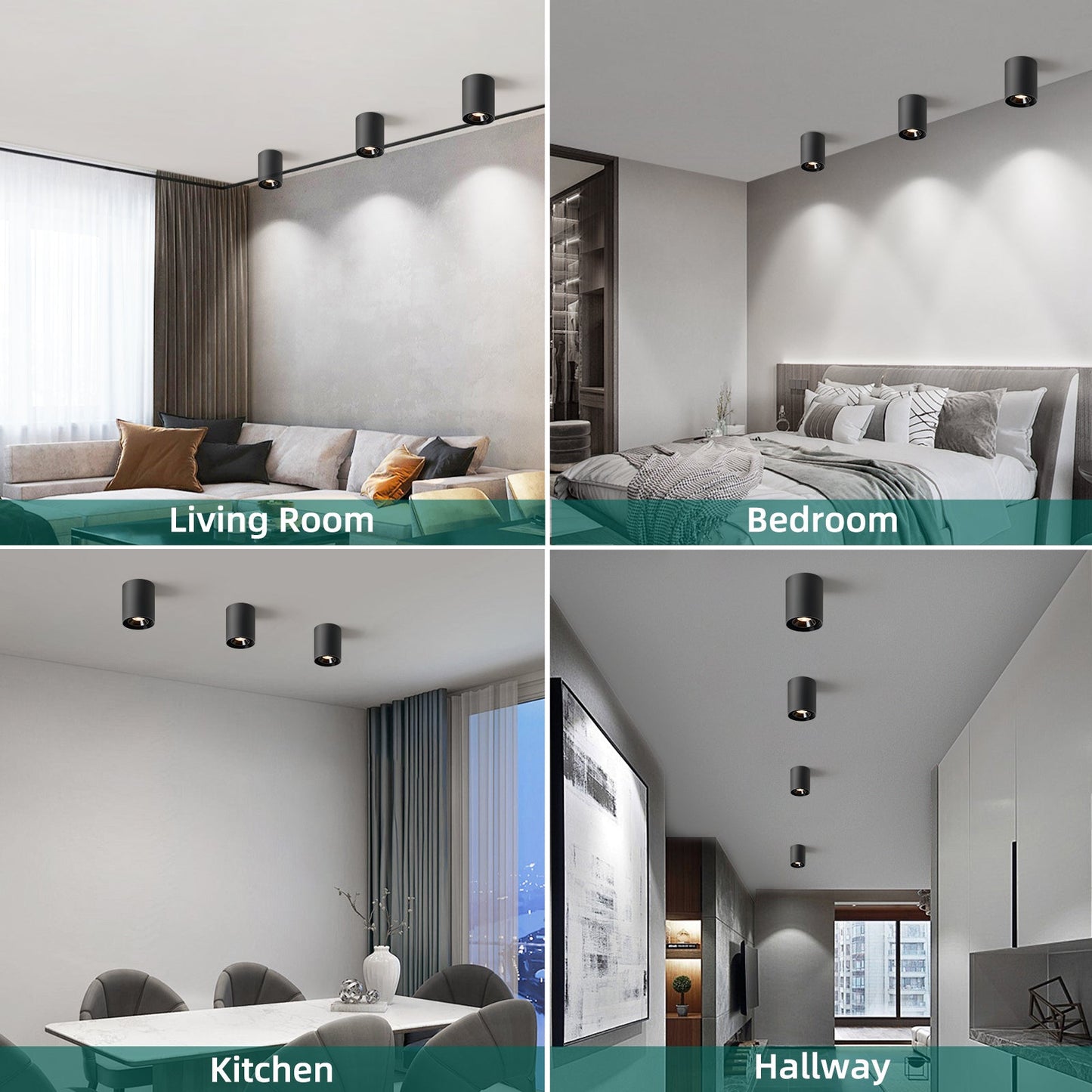 Modern LED Dimmable Ceiling Light Fixtures 20W 1300LM 2700K-6000K Flush Mount Close Lighting - okeli lights