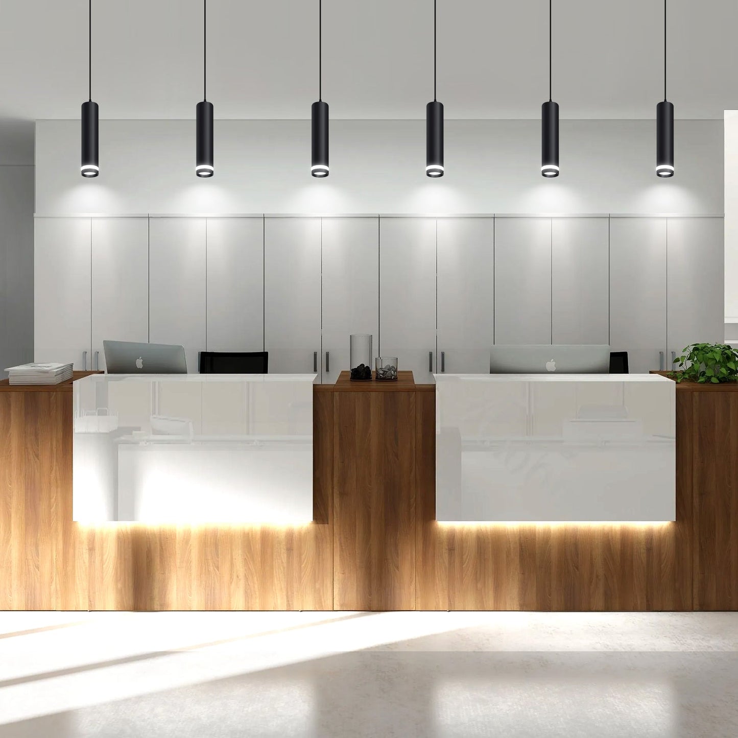 LED Fixtures 3-Color Pendant Light for Kitchen Island Dining Room Lighting 1-3-pack - okeli lights