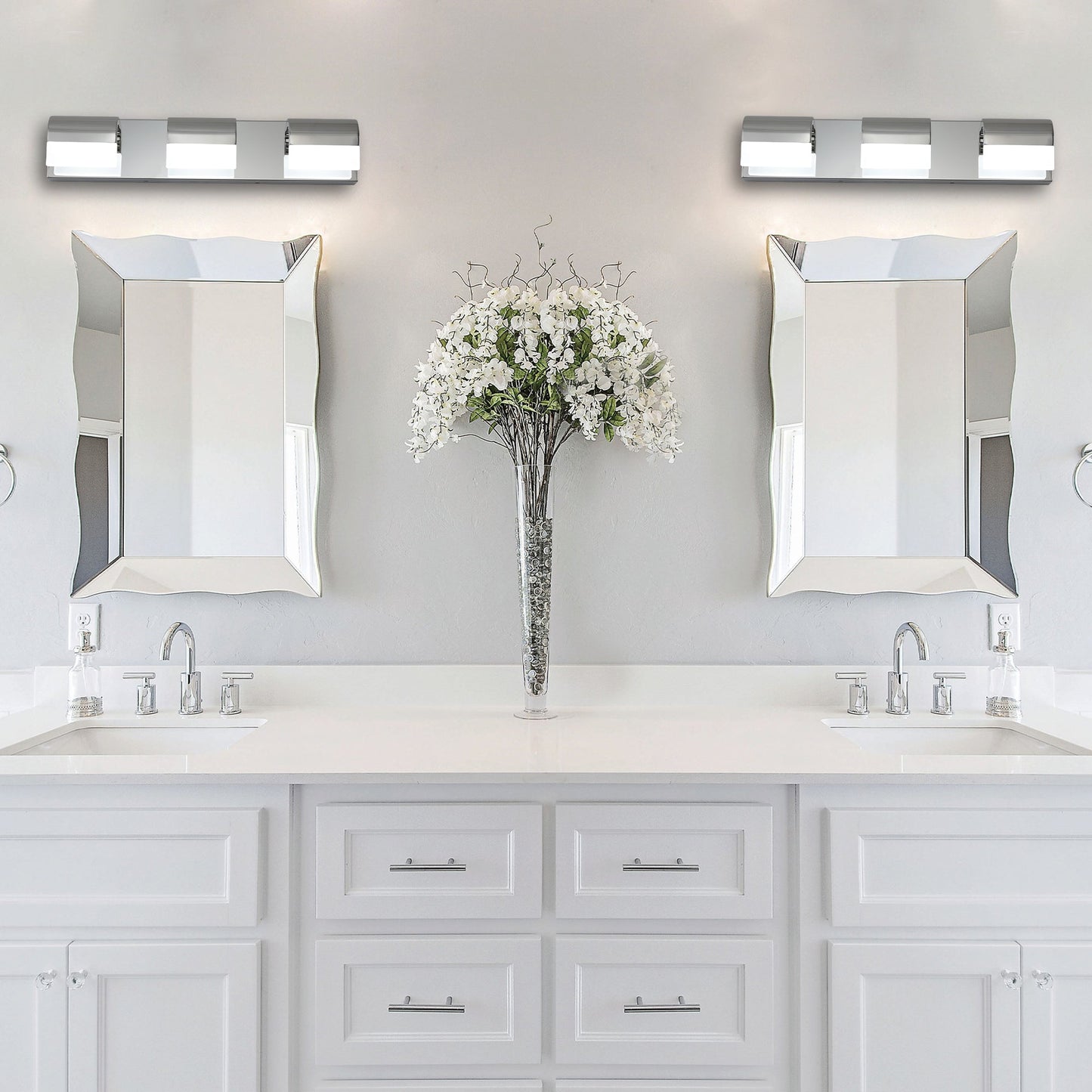 Bathroom Vanity Lighting 3-4-5-6-Light LED Over Mirror Bath Wall Lighting - okeli lights