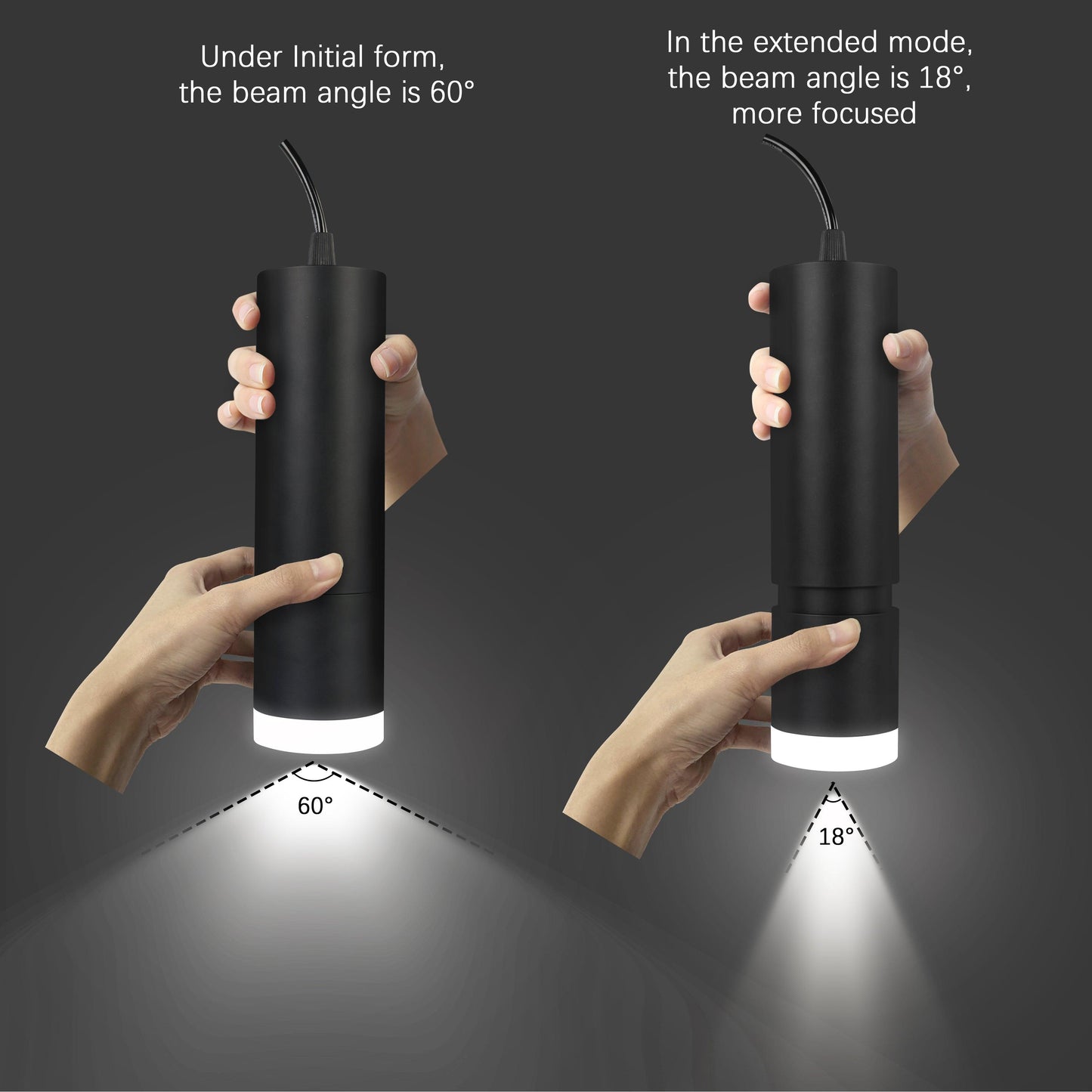 OKELI Black Pendant Lights Kitchen Island,Modern Unique Adjustable Focus, 1 Pack - okeli lights