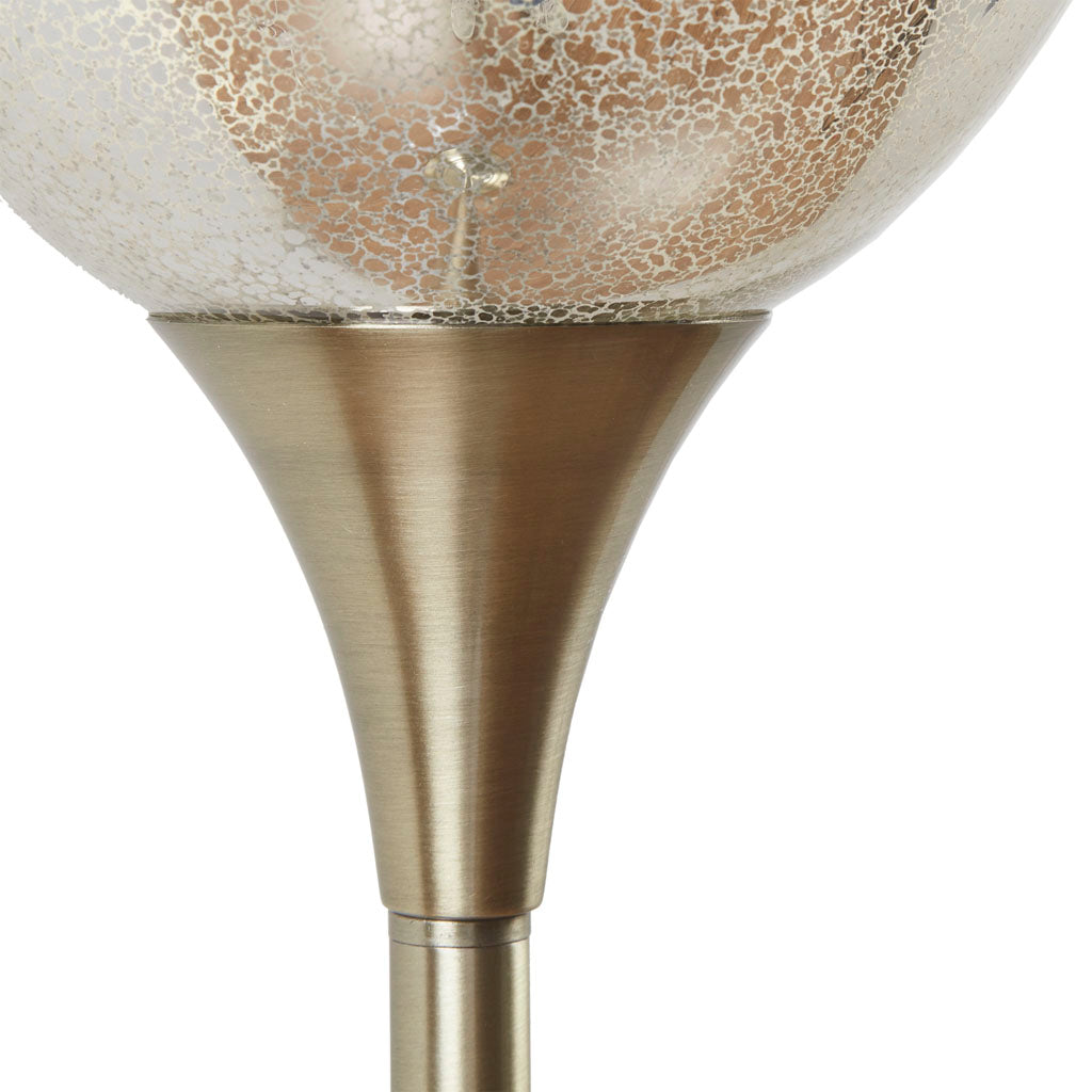 Simple Elegant Uplight Floor Lamp with Mercury Glass Shade - okeli lights