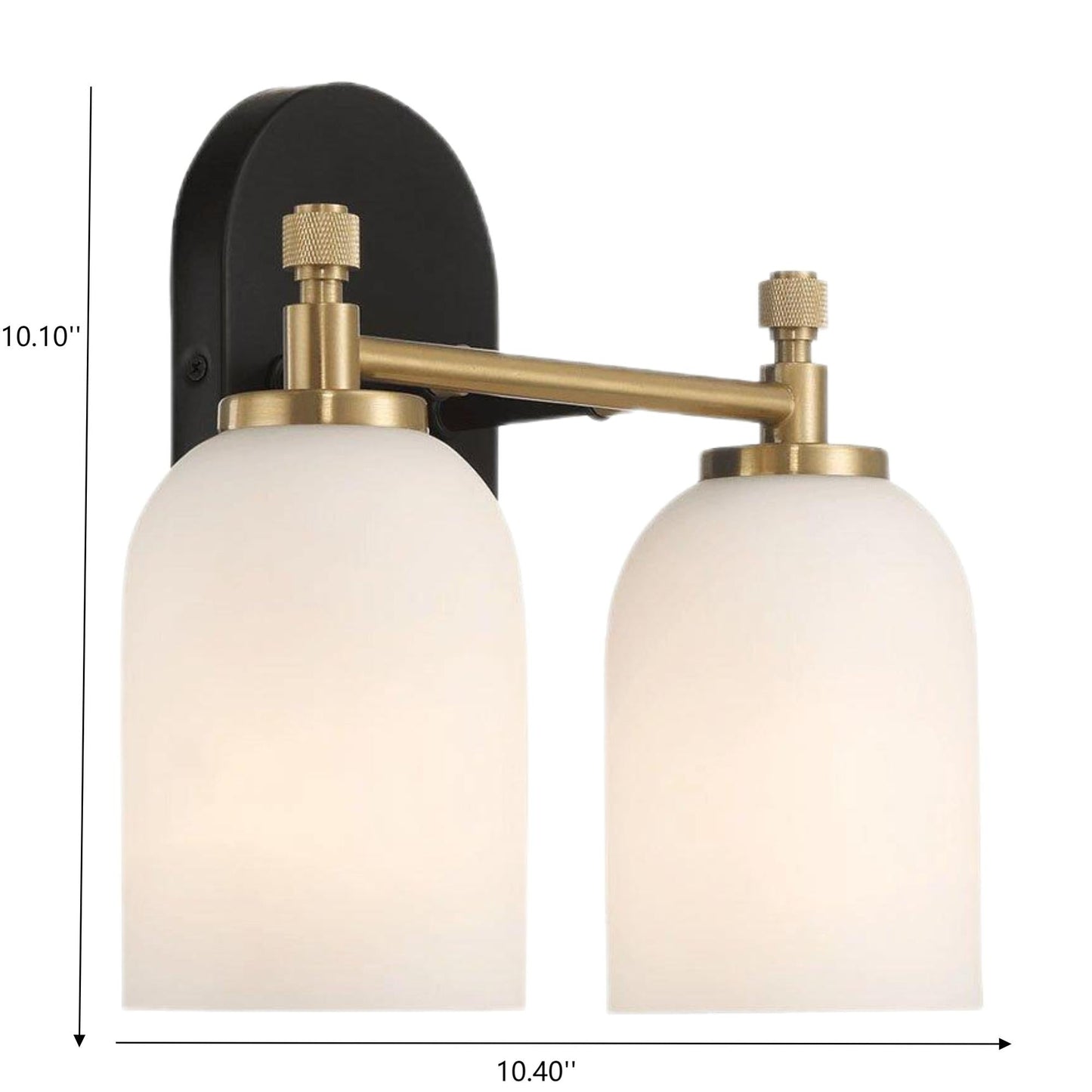 Traditional Style Vanity Over Bathroom Mirror Wall Sconce with White Frosted Glass 2-3-Lights - okeli lights