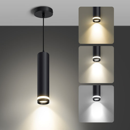 LED Fixtures 3-Color Pendant Light for Kitchen Island Dining Room Lighting 1-3-pack - okeli lights