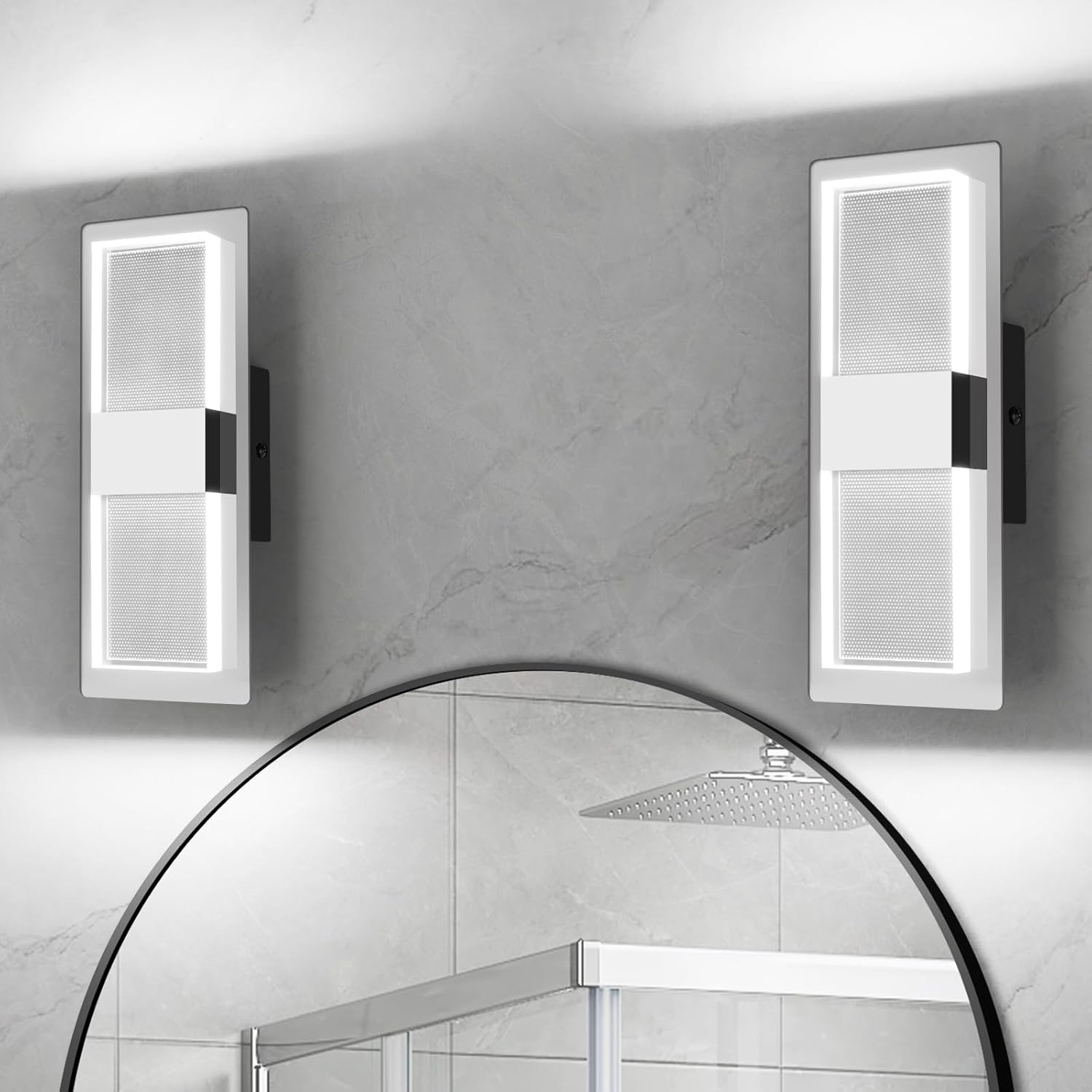 LED Wall Mounted Light Modern Indoor Dimmable Wall Light Fixture 2-pack - okeli lights