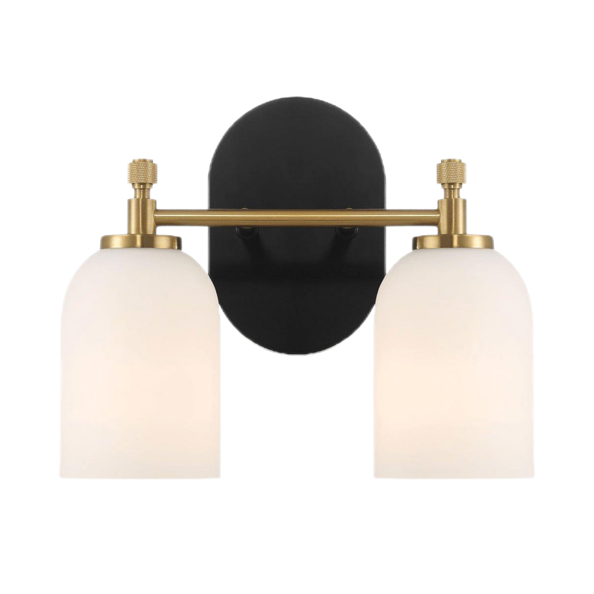 Traditional Style Vanity Over Bathroom Mirror Wall Sconce with White Frosted Glass 2-3-Lights - okeli lights