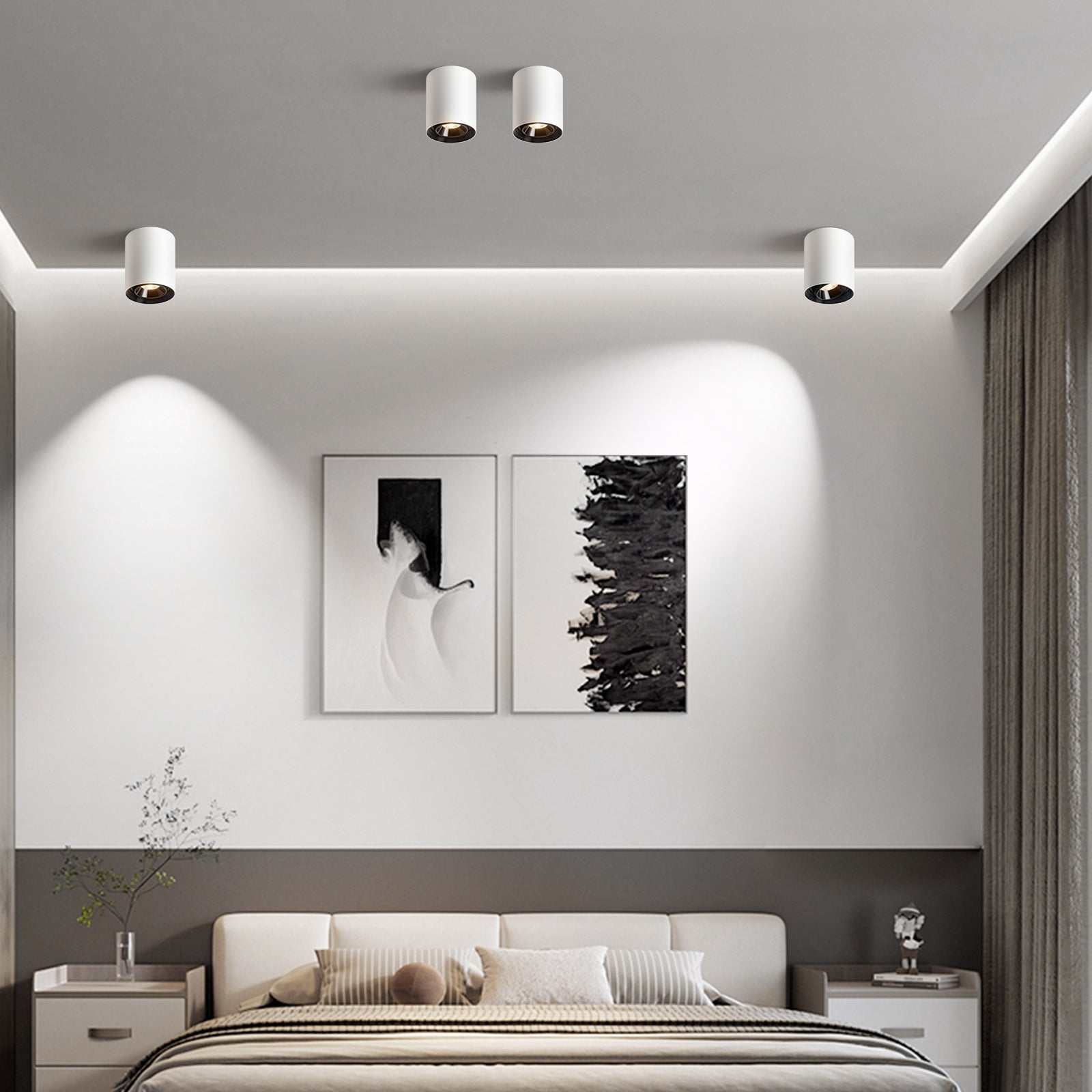 Modern LED Dimmable Ceiling Light Fixtures 20W 1300LM 2700K-6000K Flush Mount Close Lighting - okeli lights